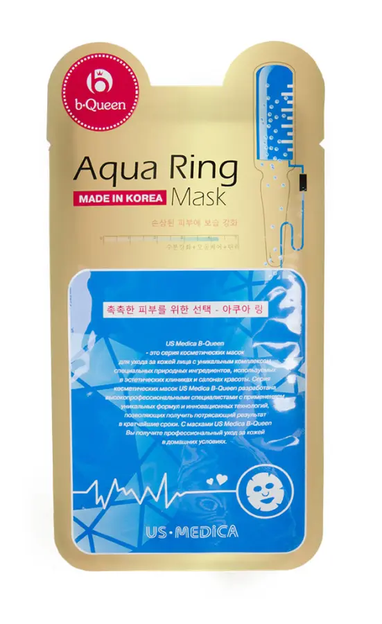 Маска для лица с гиалуроновой кислотой US-MEDICA Aqua ring Mask